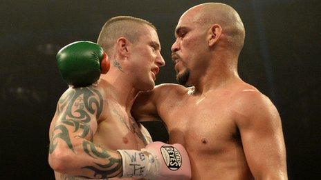 Ricky Burns and Raymundo Beltran