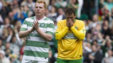 Neil Lennon and Stiliyan Petrov