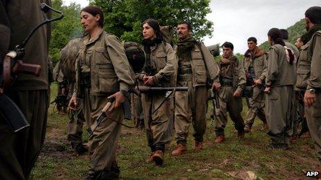 PKK fighters - file pic