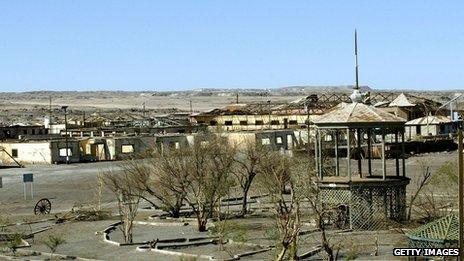 Panoramic view of Chacabuco detention centre used to hold political detainees during the military regime