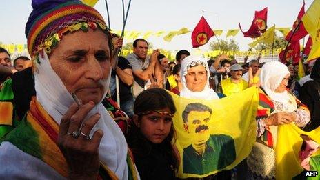 Kurdish activists celebrate Peace Day on Diyarbakir, on 1 September 2013