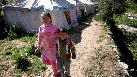 Child refugees in Lebanon