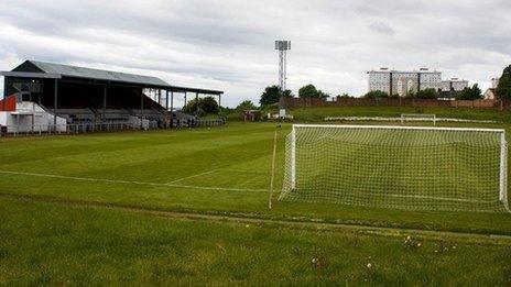 Albion Rovers' Cliftonhill Stadium