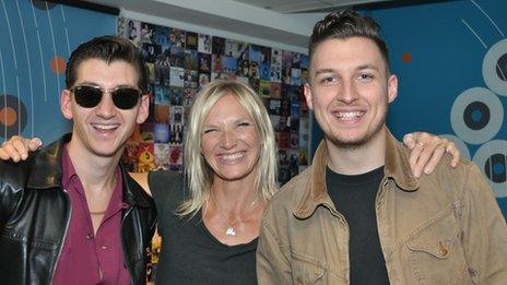 Jo Whiley and Arctic Monkeys