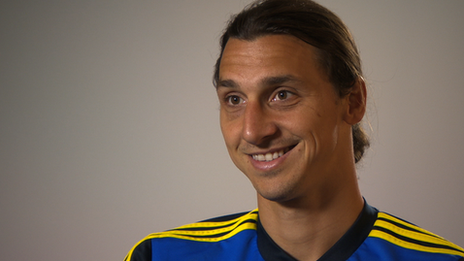 Swedish striker Zlatan Ibrahimovic