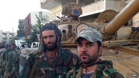 Government militia in Maaloula