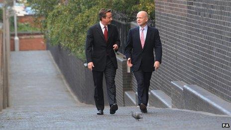 David Cameron and William Hague