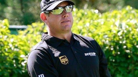 Lee Westwood in first-round action