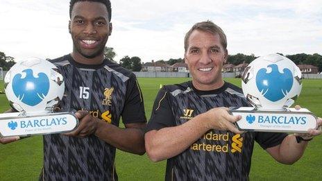 Daniel Sturridge and Brendan Rodgers