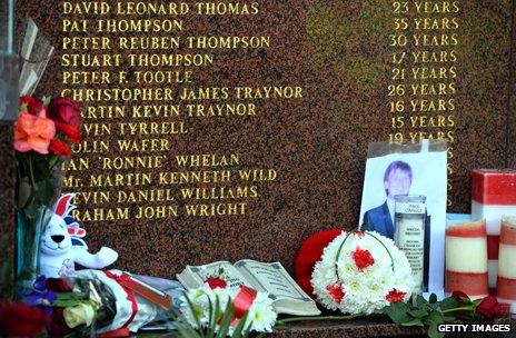 Hillsborough victims memorial at Anfield stadium, liverpool