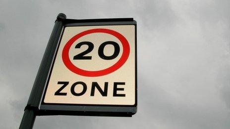 20mph sign