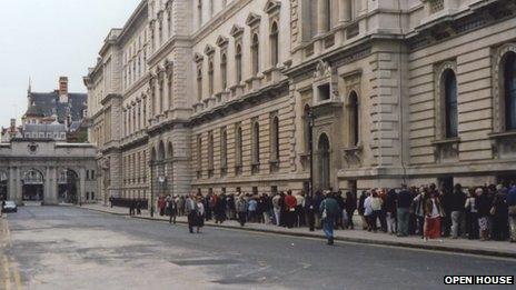 Queues at the Foreign Office in the 1990s