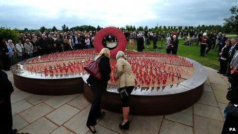 Veterans and family gather for unveiling of new Never Forget memorial