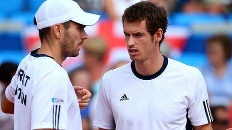 Colin Fleming (left) and Andy Murray