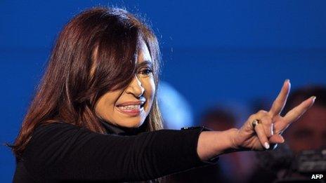 Cristina Fernandez at swearing in ceremony, 25 May 2013