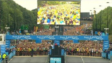 Great North Run start