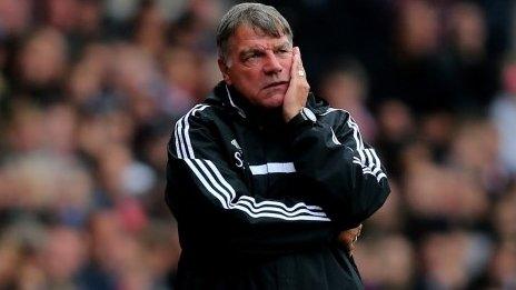 West ham boss Sam Allardyce