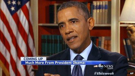 President Obama at the White House in September 2913