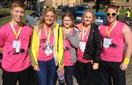 Students at Glasgow University