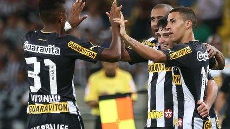 Botafogo players celebrate