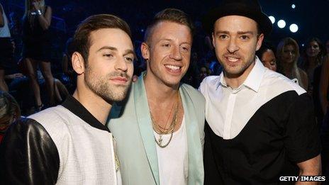 Ryan Lewis, Macklemore and Justin Timberlake