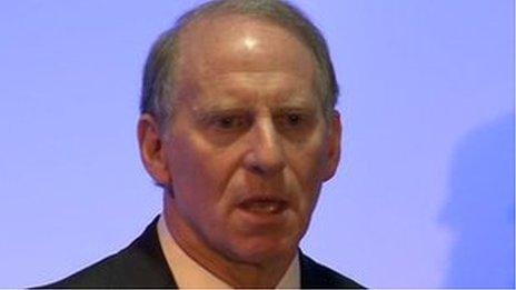 Haass at press conference