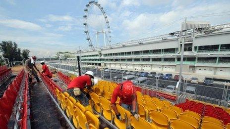 Singapore GP builders