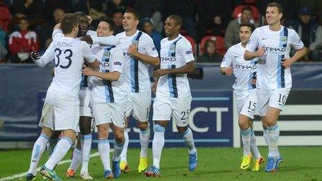 Yaya Toure scores for Manchester City