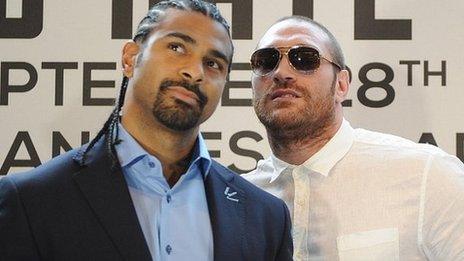 David Haye and Tyson Fury