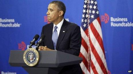 US President Barack Obama speaks in Washington. Photo: 18 September 2013