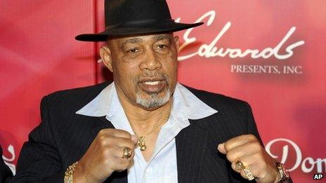 February 2012 photo of Ken Norton on the red carpet at a gala dinner celebrating his old foe Muhammad Ali's 70th birthday