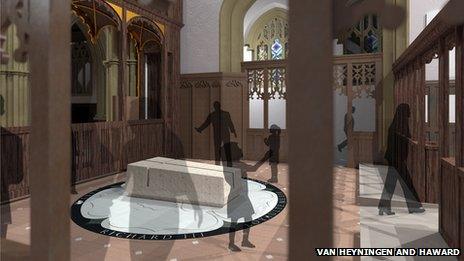 Artist's impression of tomb