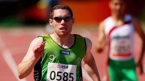 Jason Smyth won two gold medals at the IPC Athletics World Championships in Lyon