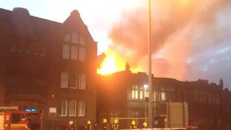West Bromwich College fire
