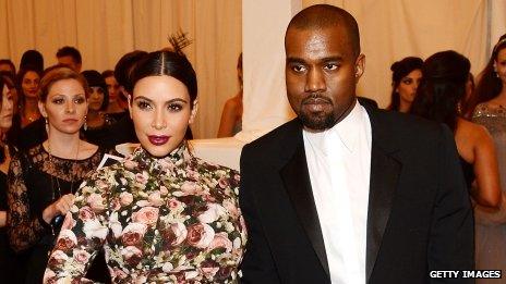 Kim Kardashian and Kanye West