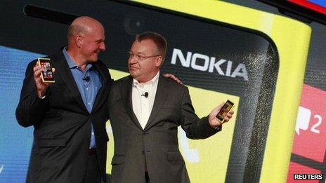 Steve Ballmer and Stephen Elop