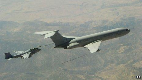 VC10 during air-to-air refuelling