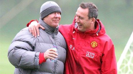 Sir Alex Ferguson and Rene Meulensteen