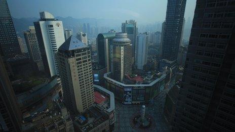 China's south-west metropolis of Chongqing in China