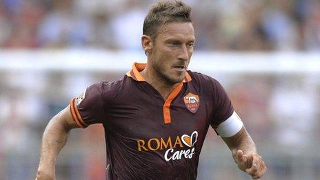 Roma captain Francesco Totti