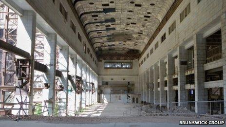 Turbine hall at Battersea Power Station