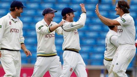 Yorkshire celebrate against Middlesex