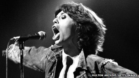 Mick Jagger performing in 1973 - but not in Pembroke