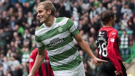 Celtic striker Teemu Pukki