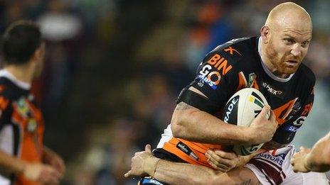 Wests Tigers forward Keith Galloway