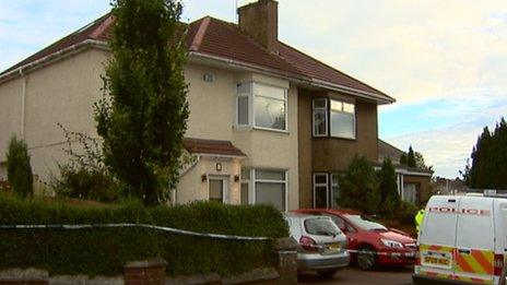 Police were called to the property in Barrachnie Crescent at about 20:20 on Friday