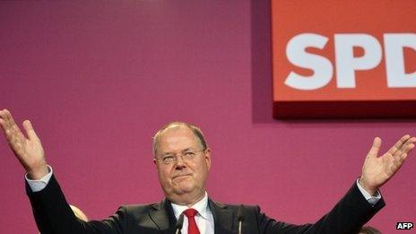 SPD leader Peer Steinbrueck