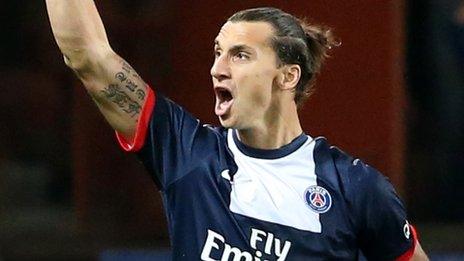 Paris St-Germain's Zlatan Ibrahimovic