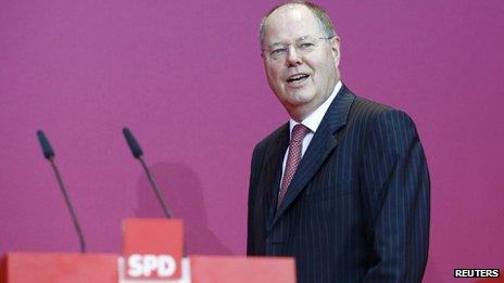 SPD leader Peer Steinbrueck