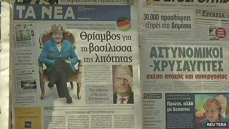 Greek newspapers